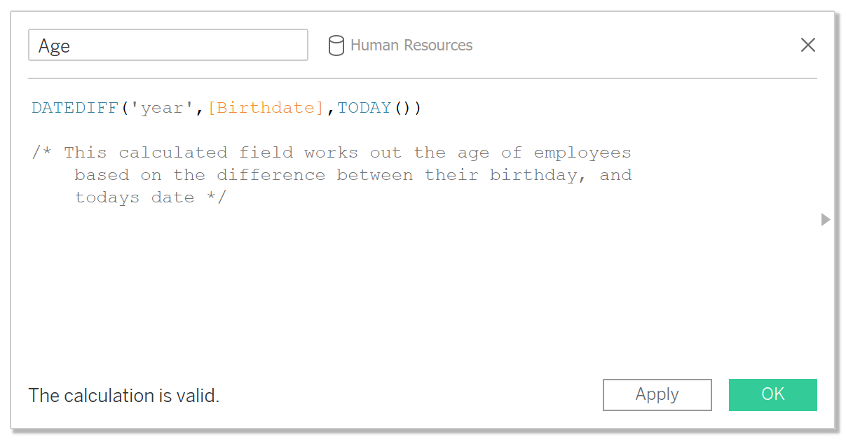 Multi-line comment example using /* */