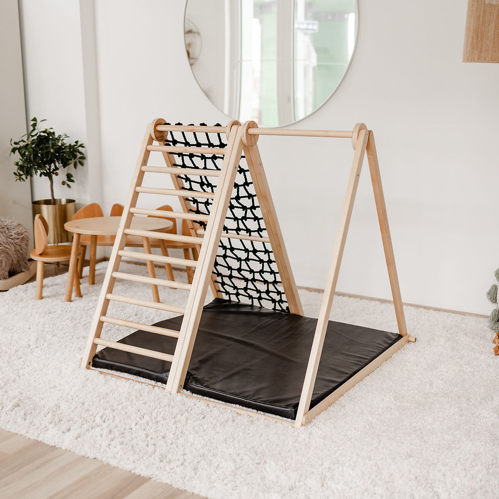 Miniaturbild: CLIFF FLEX Black Edition - Klettergerüst für Kinder aus Holz, Pikler Dreieck