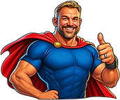 Flush Gordon plumber character for MGA Plumbing & Heating