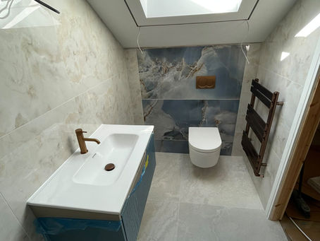 Modern bathroom refit in Saddleworth by MGA Plumbing & Heating