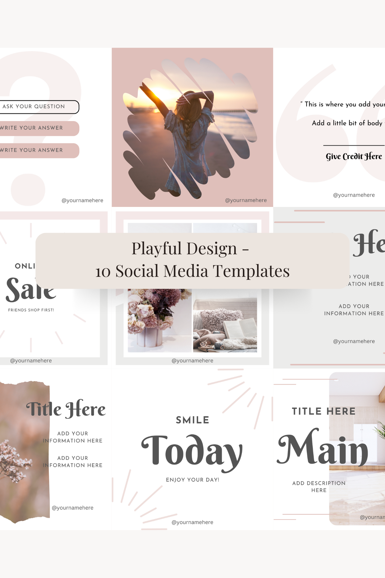 Playful Social Media Templates