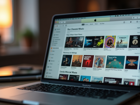 Immagine di un notebook acceso