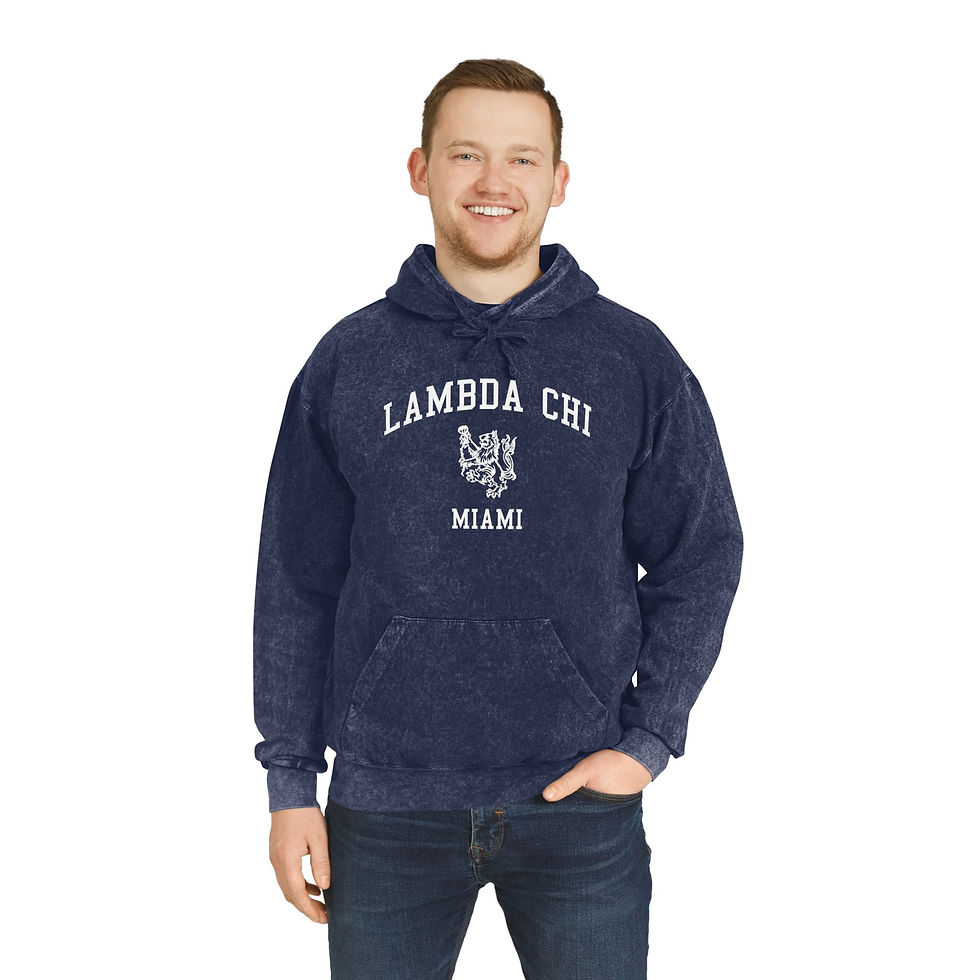 Thumbnail: Lambda Chi Miami Unisex Vintage Hoodie