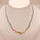 Miniaturbild: Collier 925er Silber mit 585er Gelbgold und Brillanten