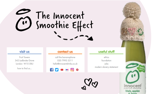 Image showing Innocent's contact page copy
