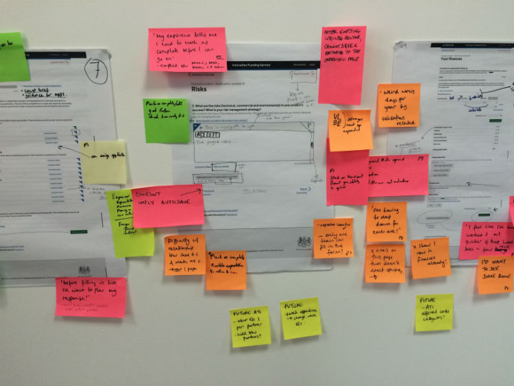 Photograph of GDS designing