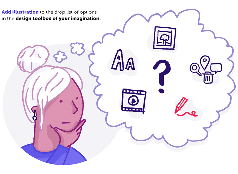 Add illustration to the drop list of options in the design toolbox of your imagination