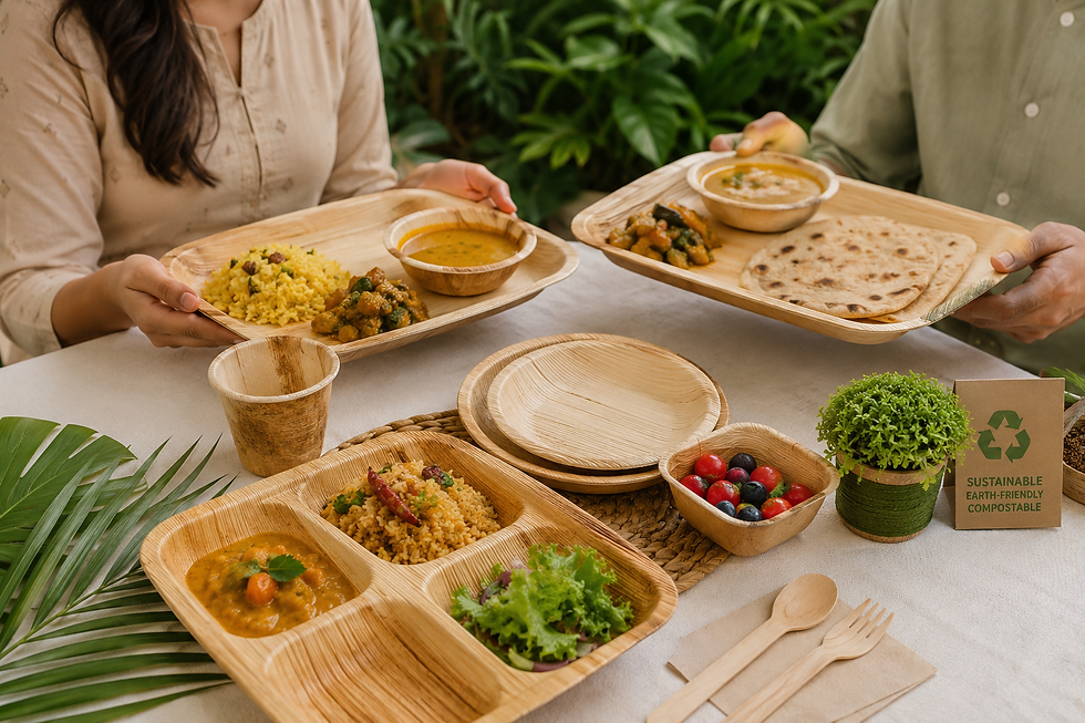 Sustainable Palm Leaf Plates for Eco-Friendly Dining and Events