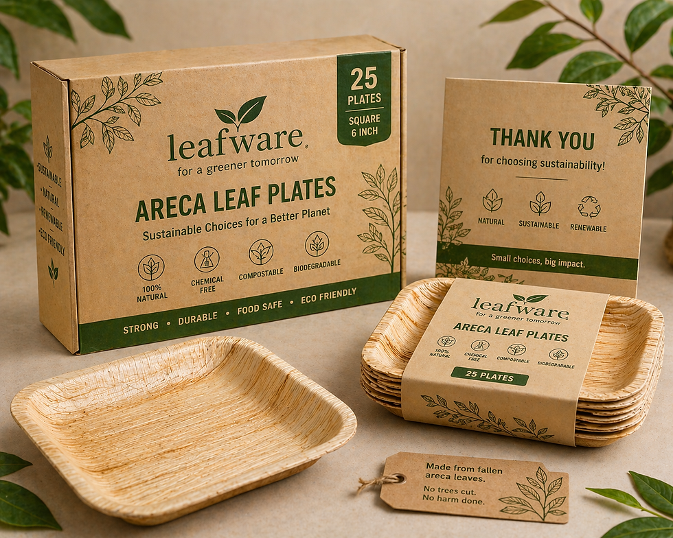 Custom Areca Leaf Plates: Branding & Private Label Opportunities Explained
