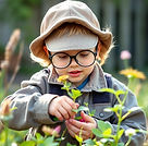 children being a plant detective