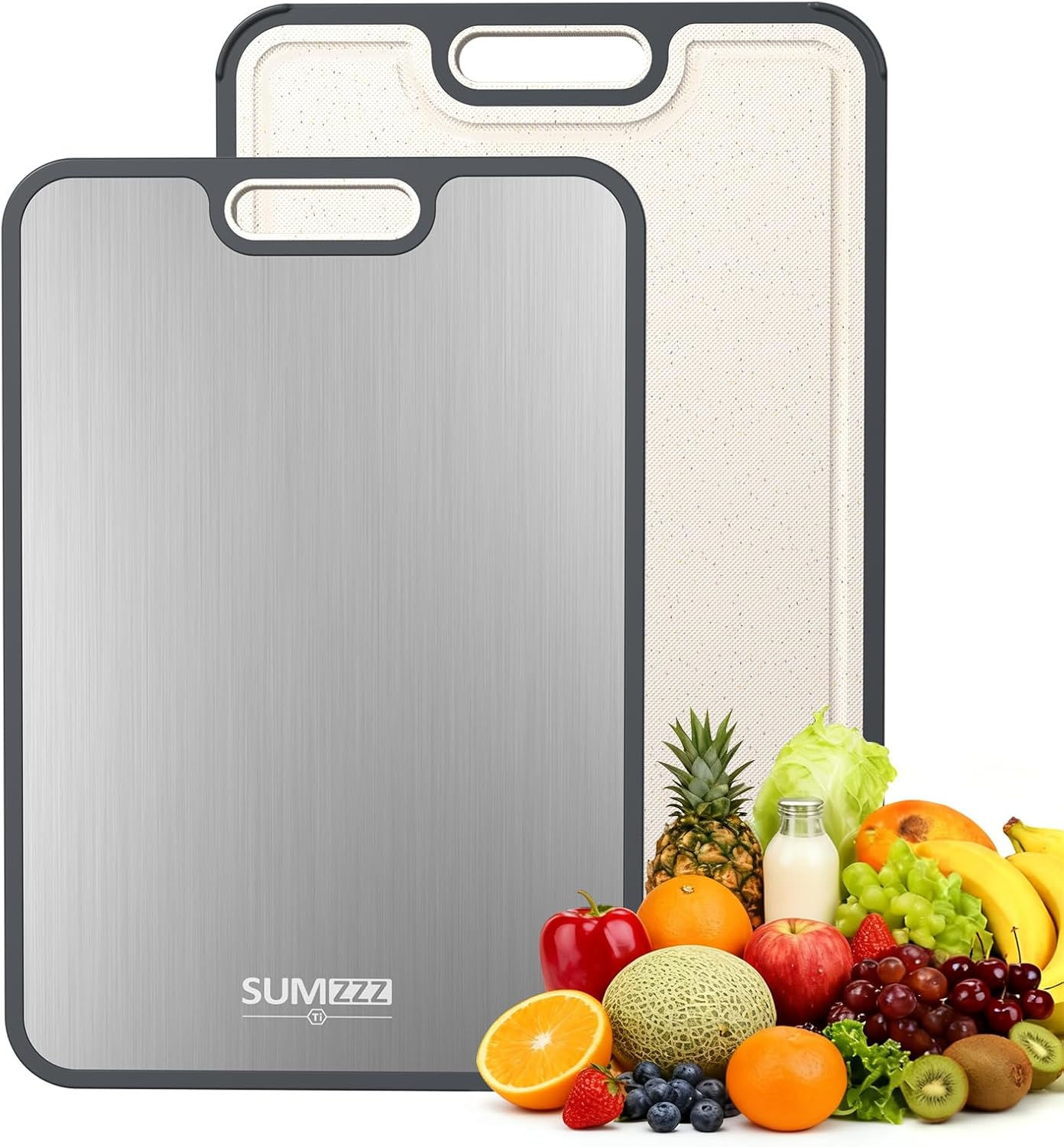 Titanium Cutting Board for Kitchen, Cutting Board Double Sided Food Grade