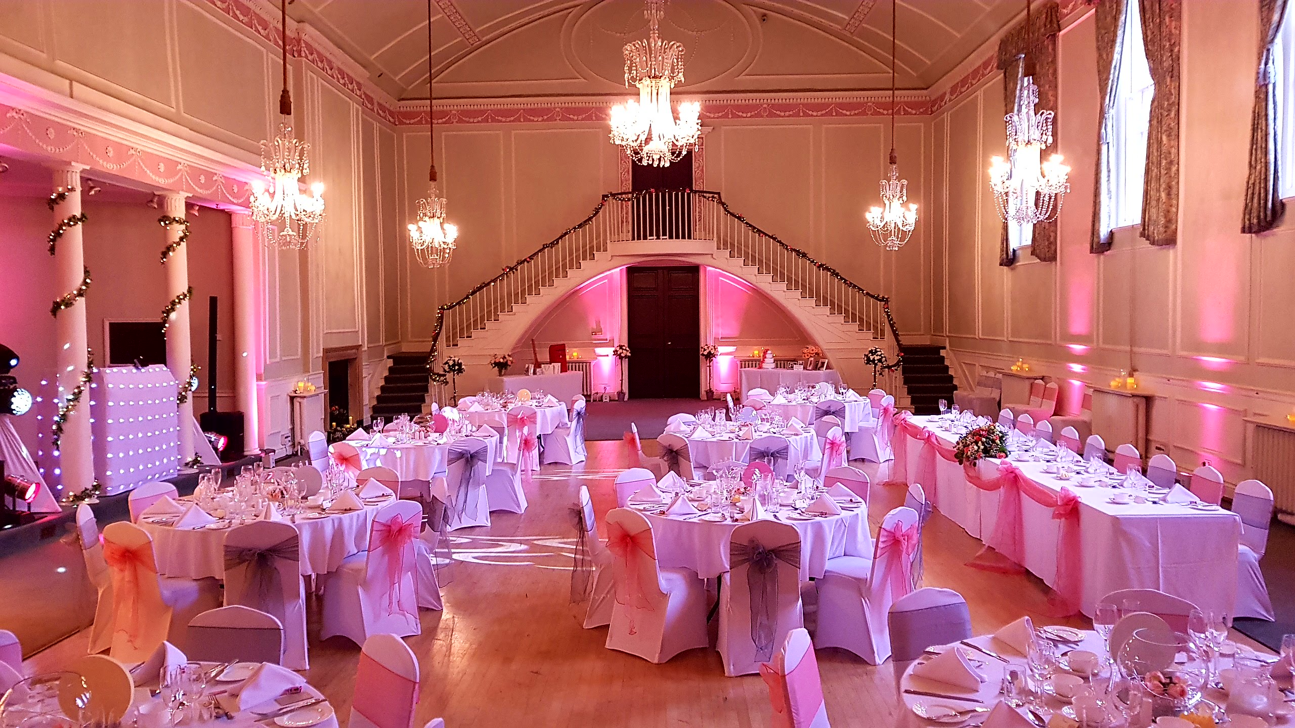 Our Medium White with Uplighting
