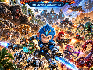 Monkey AI Squad: Monster War