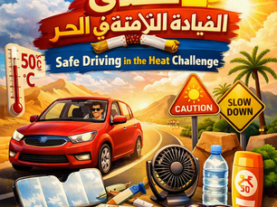تحدي القيادة الآمنة في الحر | Safe Driving in the Heat Challenge