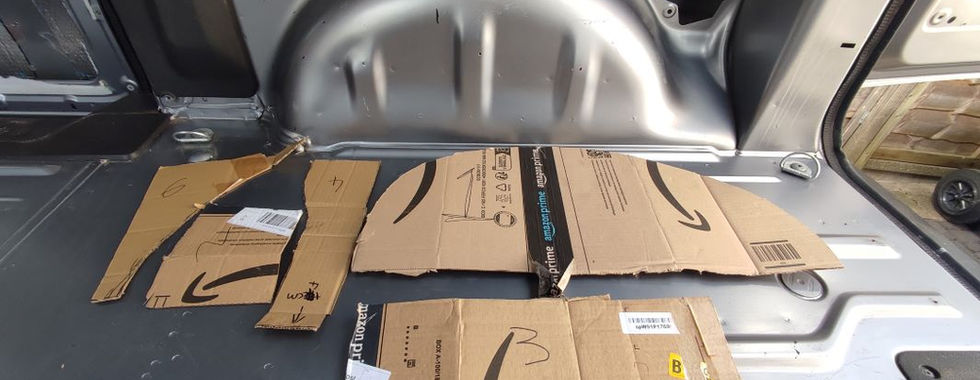 cardboard cut out van insulation