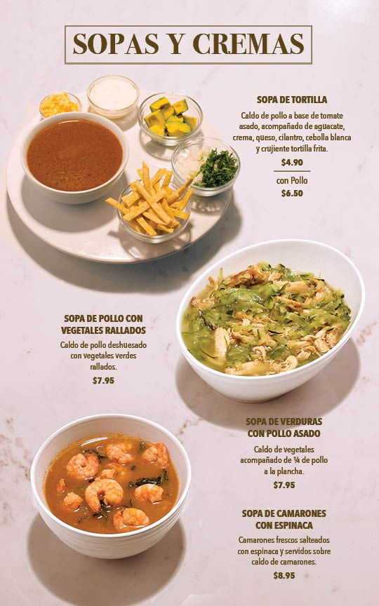 Menú Club Árabe Salvadoreño