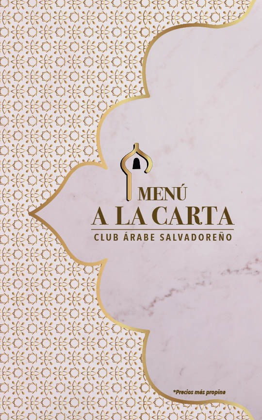 Menú Club Árabe Salvadoreño