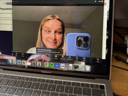 Video call for client meetings.