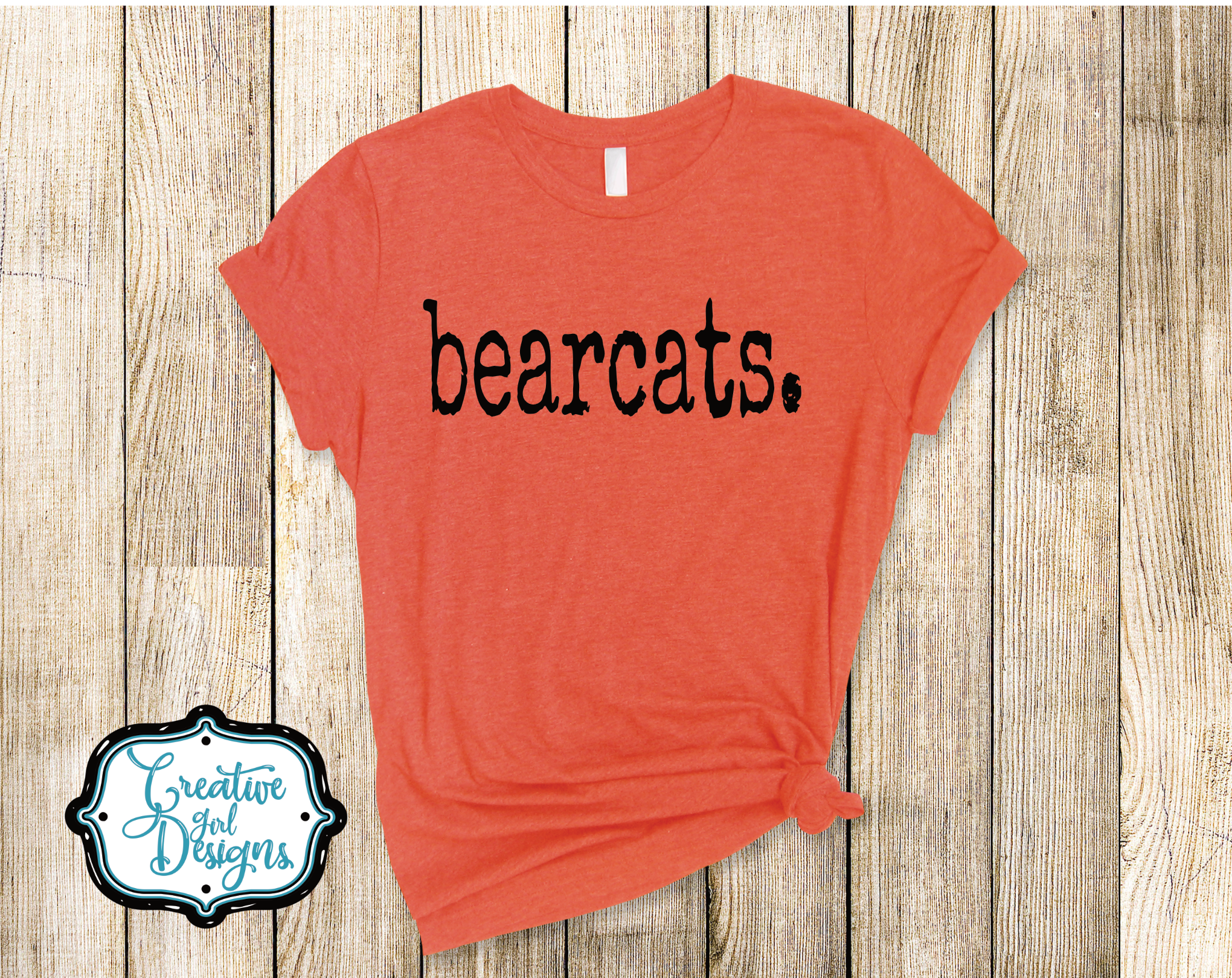Simple Bearcats Distressed