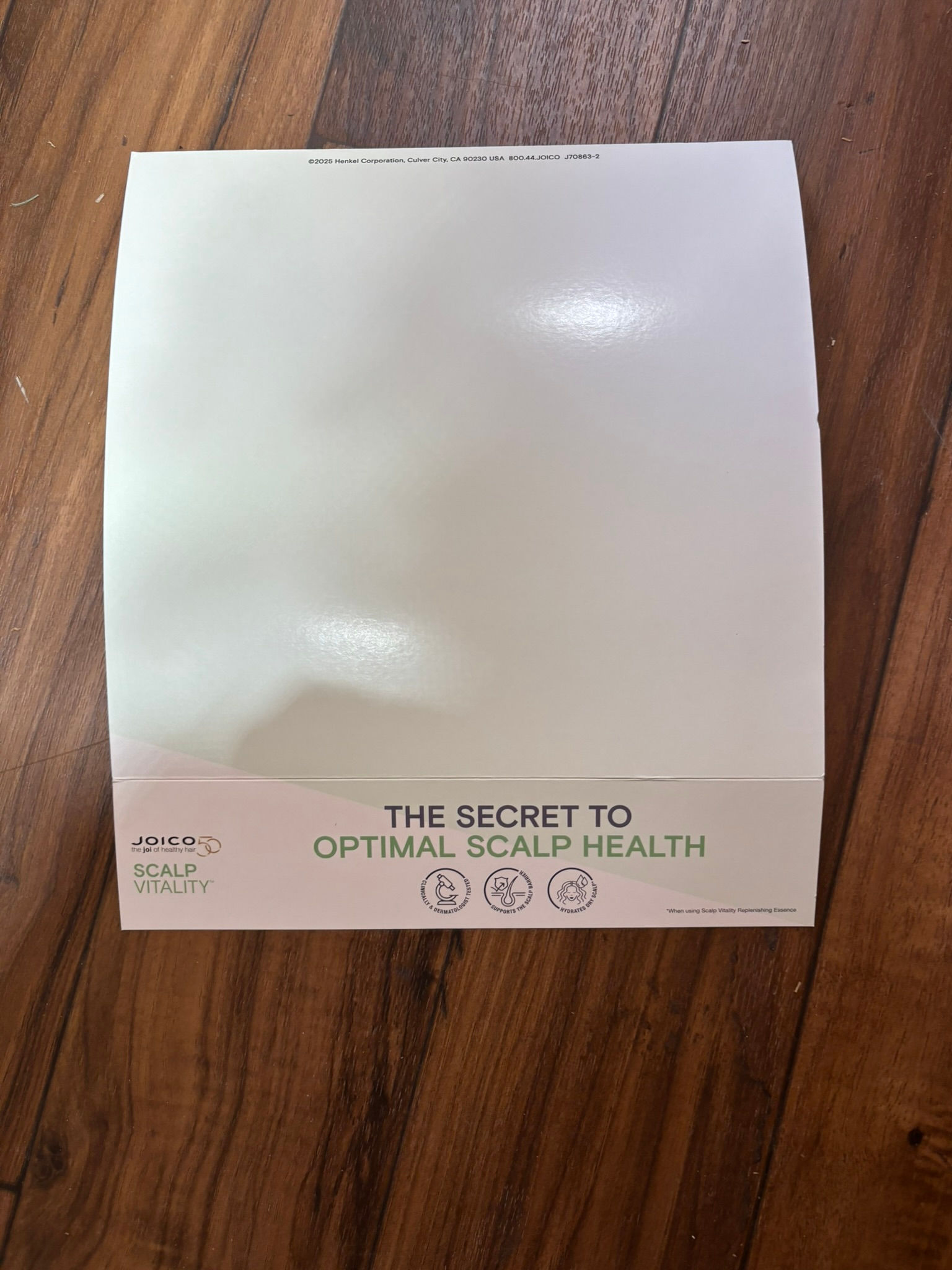 Scalp Vitality Shelf Talker