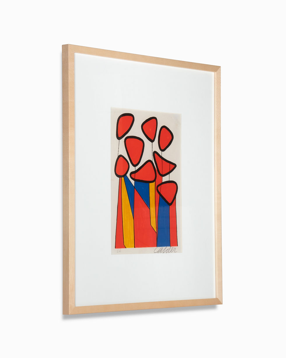 Thumbnail: Alexander Calder "Squash Blossoms" Signed Lithograph Artist Proof 1970s