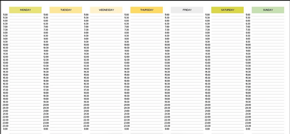 Thumbnail: Contractor Weekly Planner - Excel Template