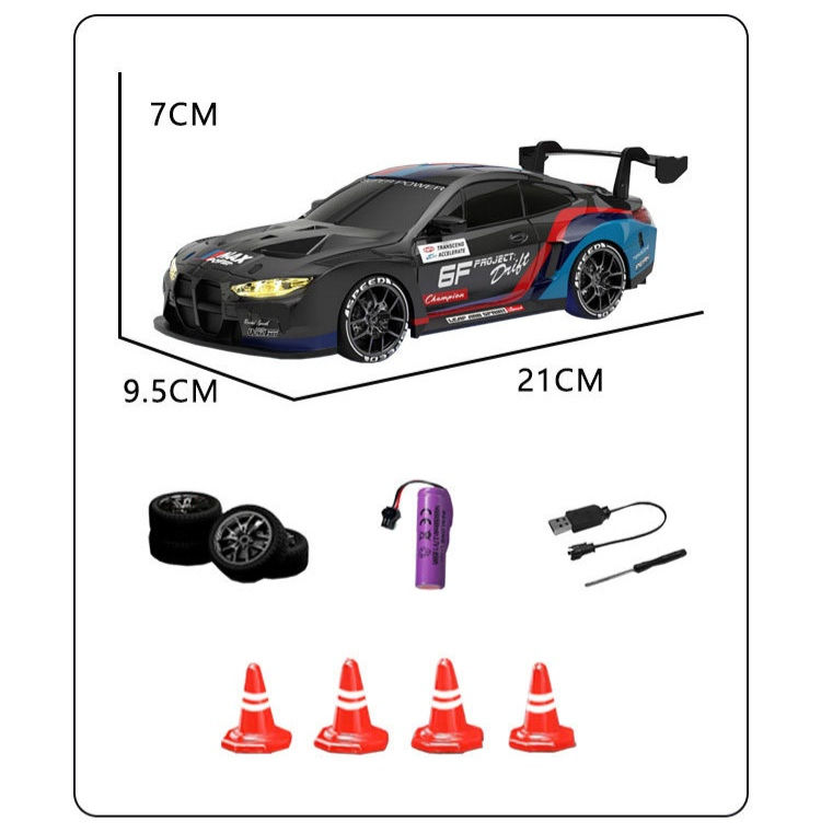 縮圖：Full Proportional Speed Adjustable RC Drift Racing Car