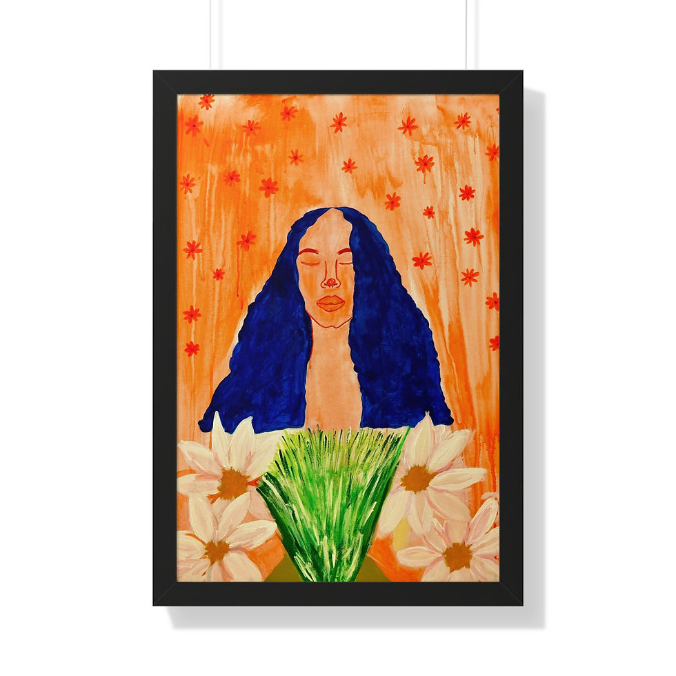Blooming Bride Framed Poster Print
