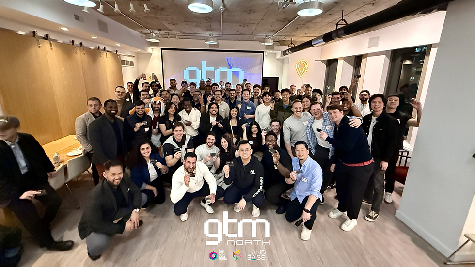 GTM North inaugural Toronto event — 140+ B2B sales and GTM operators gathered for Canada's only IRL community built specifically for go-to-market practitioners