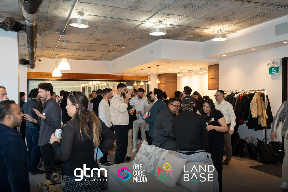 GTM North launch event in Toronto: 140+ B2B sales and GTM operators networking at Startuptive, Canada's only IRL GTM community