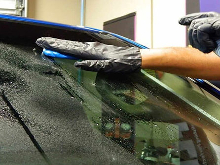 Picture of water beading on windows