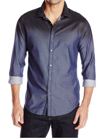 Calvin Klein Jeans Men's Ombre Spray Twill Shirt