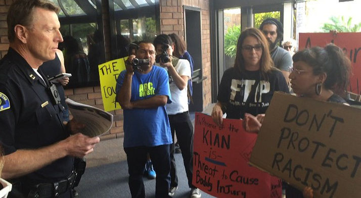Activists Storm Anaheim Police HQ to Demand Release of Klan Ass Kickers