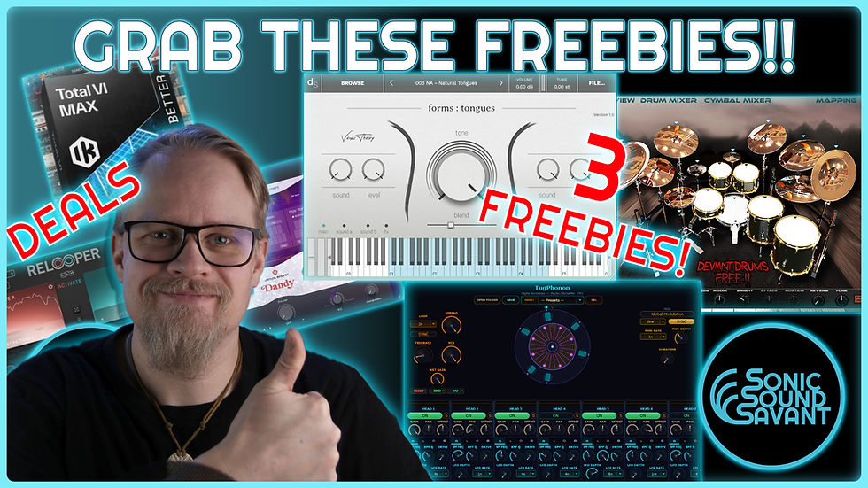 3 GREAT freebies!! 🚨DEALS🚨 from plugin boutique!