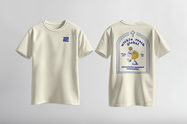 A mockup tshirt for Within Reach Global