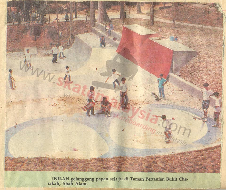 Newspaper clipping of Bukit Cerakah, back in 1990.