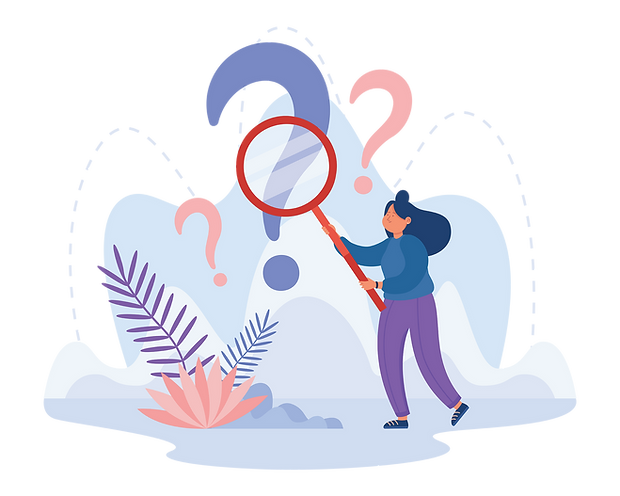 Curious analyst investigating question mark with magnifier.png