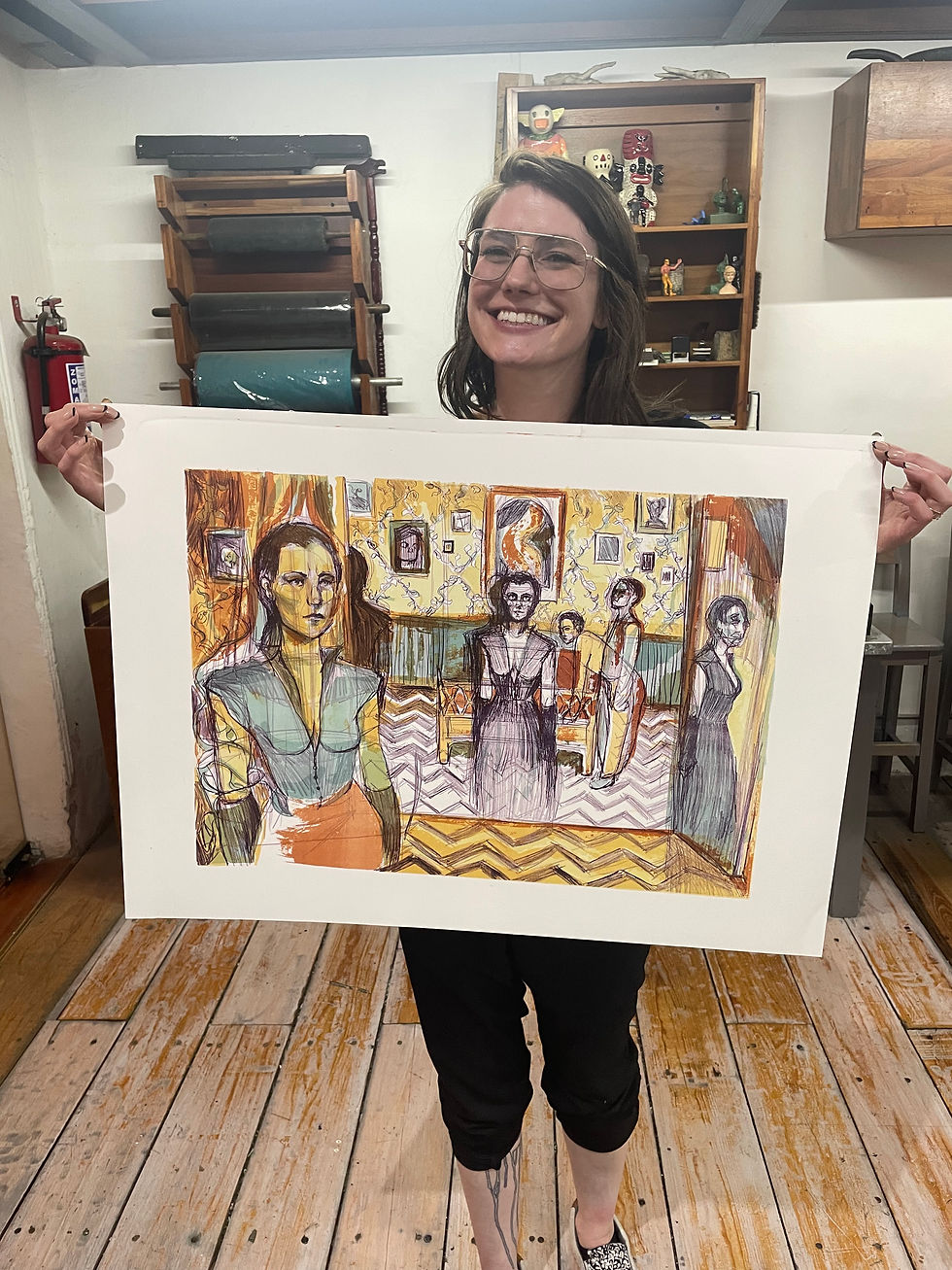 Thumbnail: 'Los Sueños de Orfeo' Stone Lithography Print
