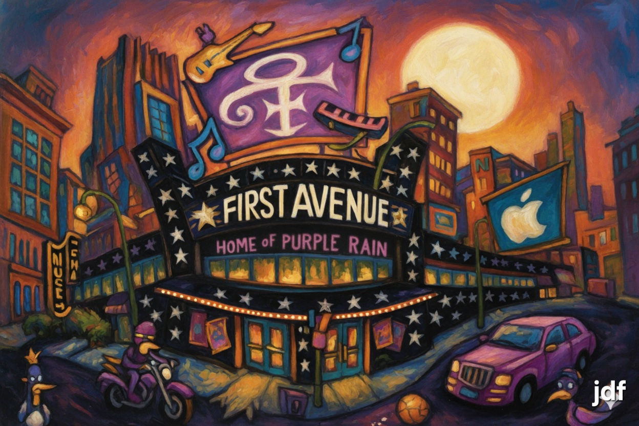 First Avenue Digital Purple Rain Edition 8.5x11 signed print