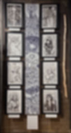 Thumbnail: Original, Lands of the Hobbit. 12x72, pen on high grade plastic