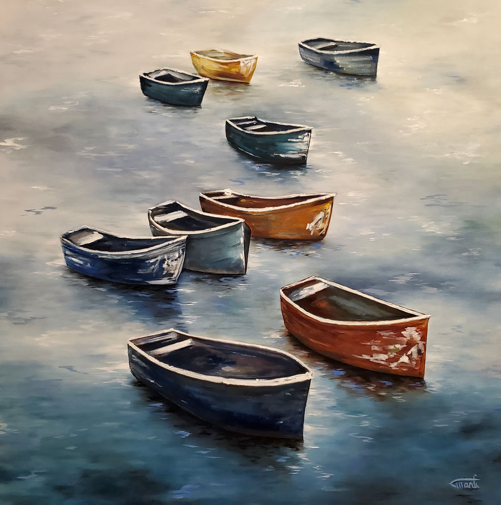 Boats in the Fog