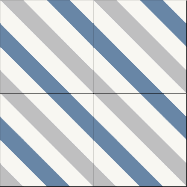 Miniatura: Mosaico Empastado Diagonal N°8 20x20cm