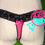 Thumbnail: Hot Pink Glitter Kitty Thong by SciFeyeCandy