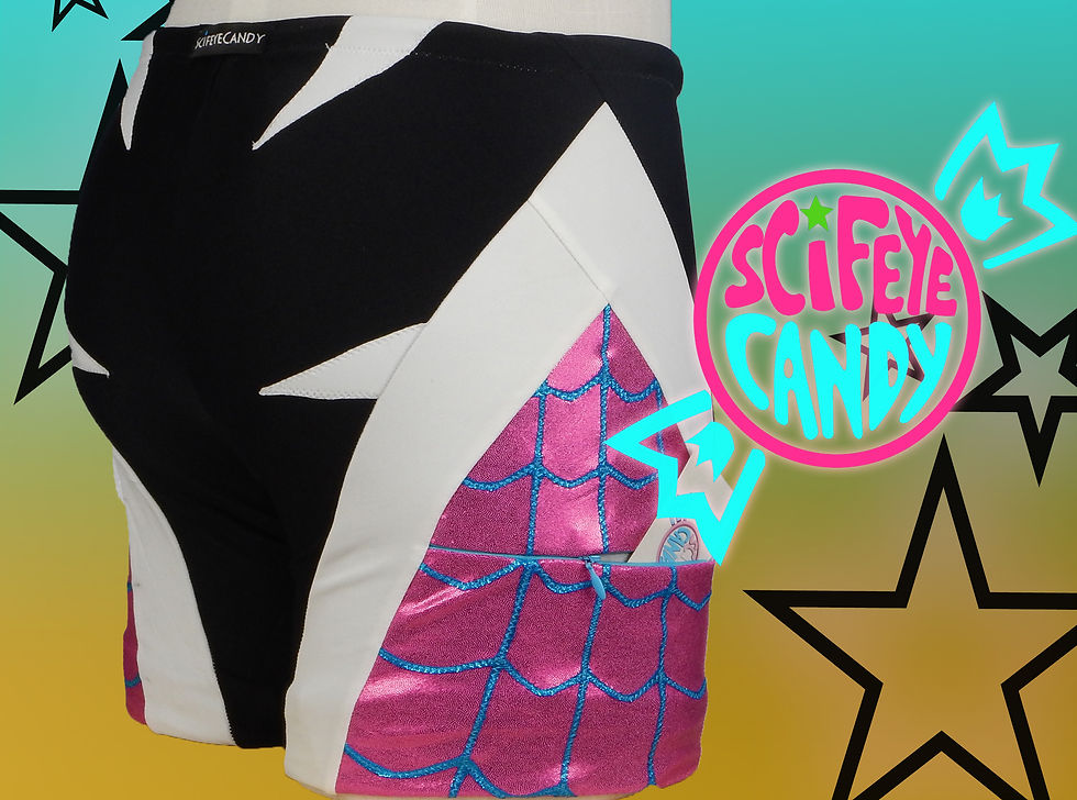 Thumbnail: White Widow Swim Trunks by SciFeyeCandy