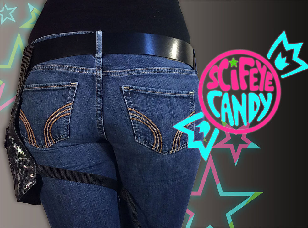 Thumbnail: Black Holographic Leg Bag 1.0 by SciFeyeCandy