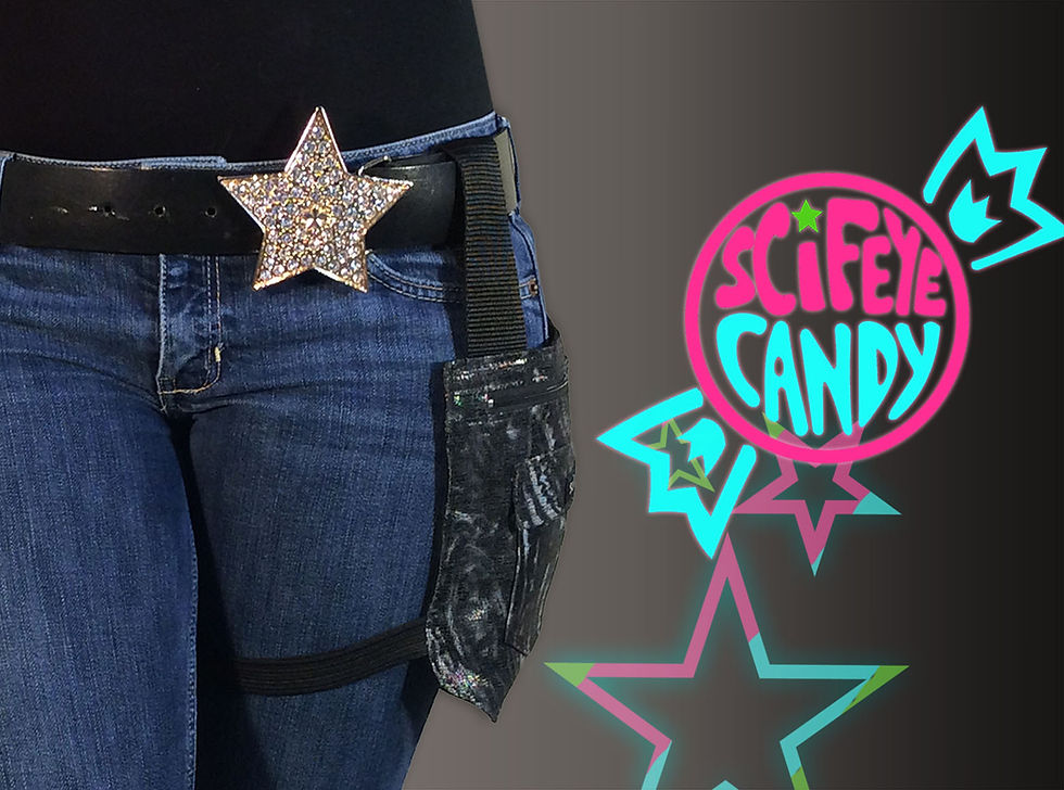 Thumbnail: Black Holographic Leg Bag 1.0 by SciFeyeCandy