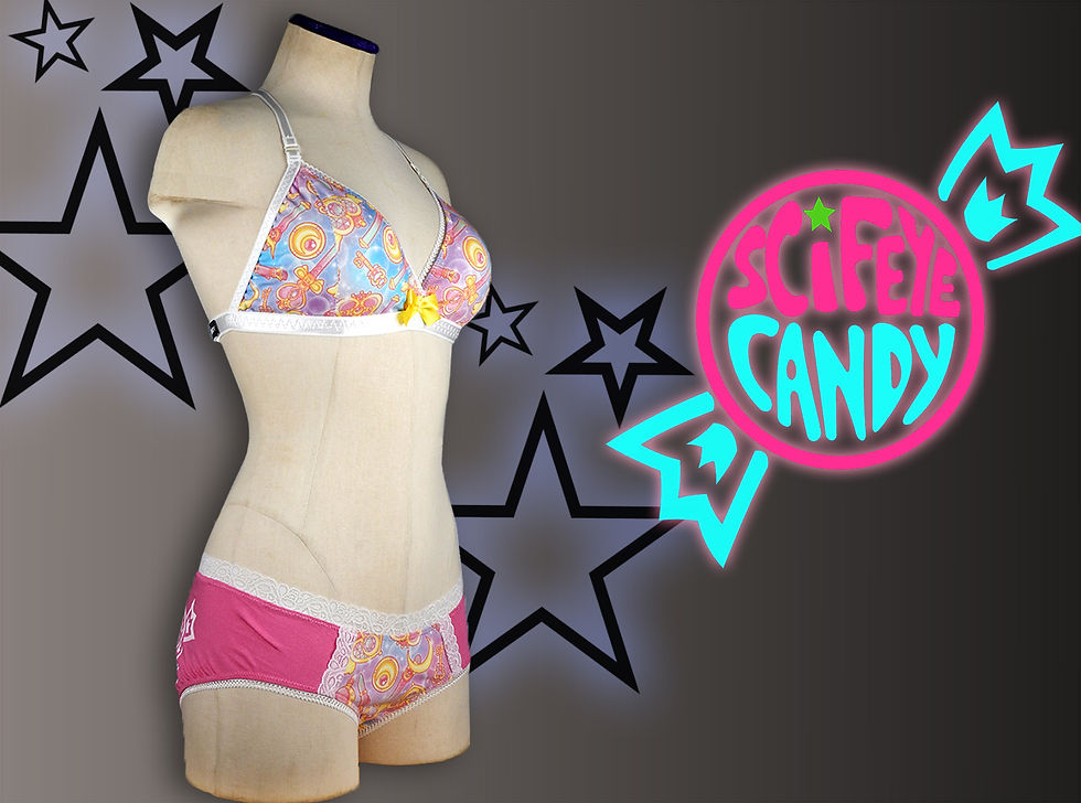 Thumbnail: Moon Charms Lingerie Set by SciFeyeCandy