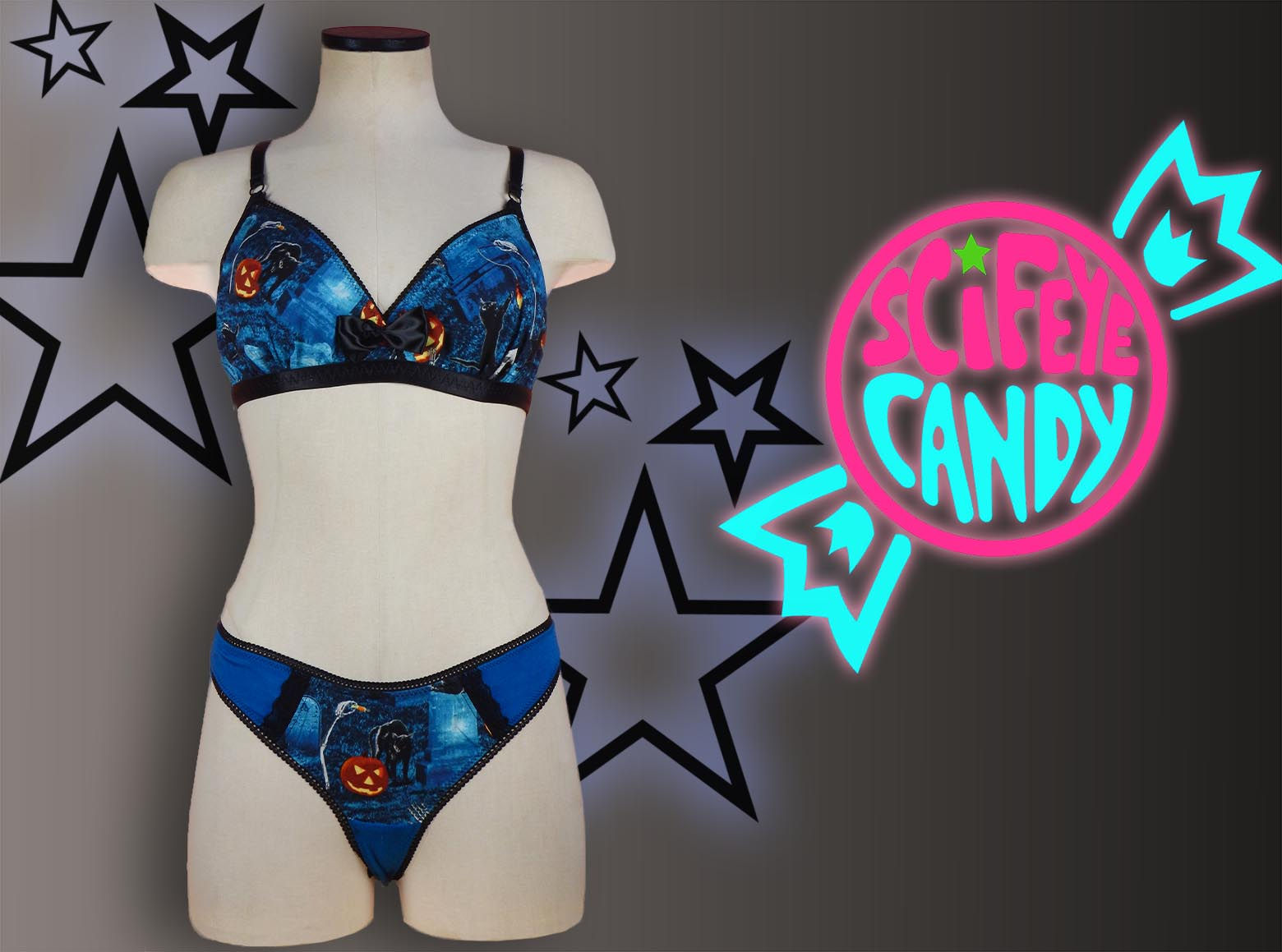 Halloween Pals Lingerie Set by SciFeyeCandy