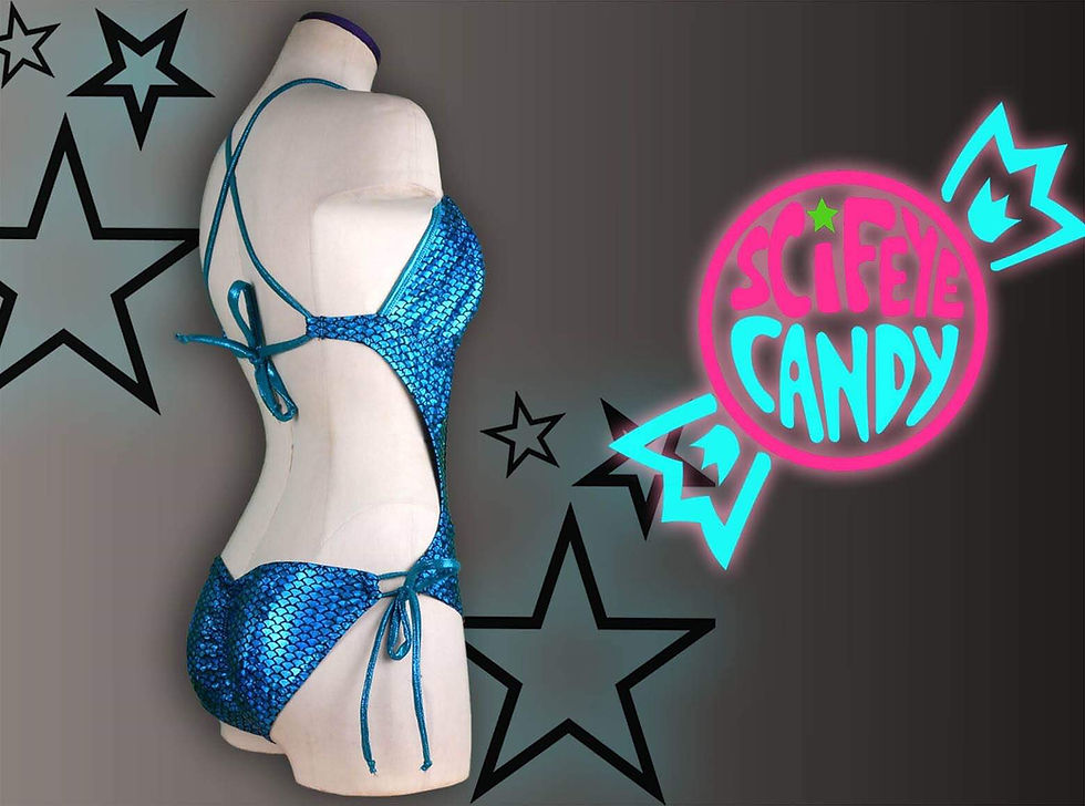 Thumbnail: Turquoise Queen of Atlantis Mono-Kini by SciFeyeCandy