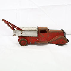 Made in USA Pressed Steel Toy Tow Truck